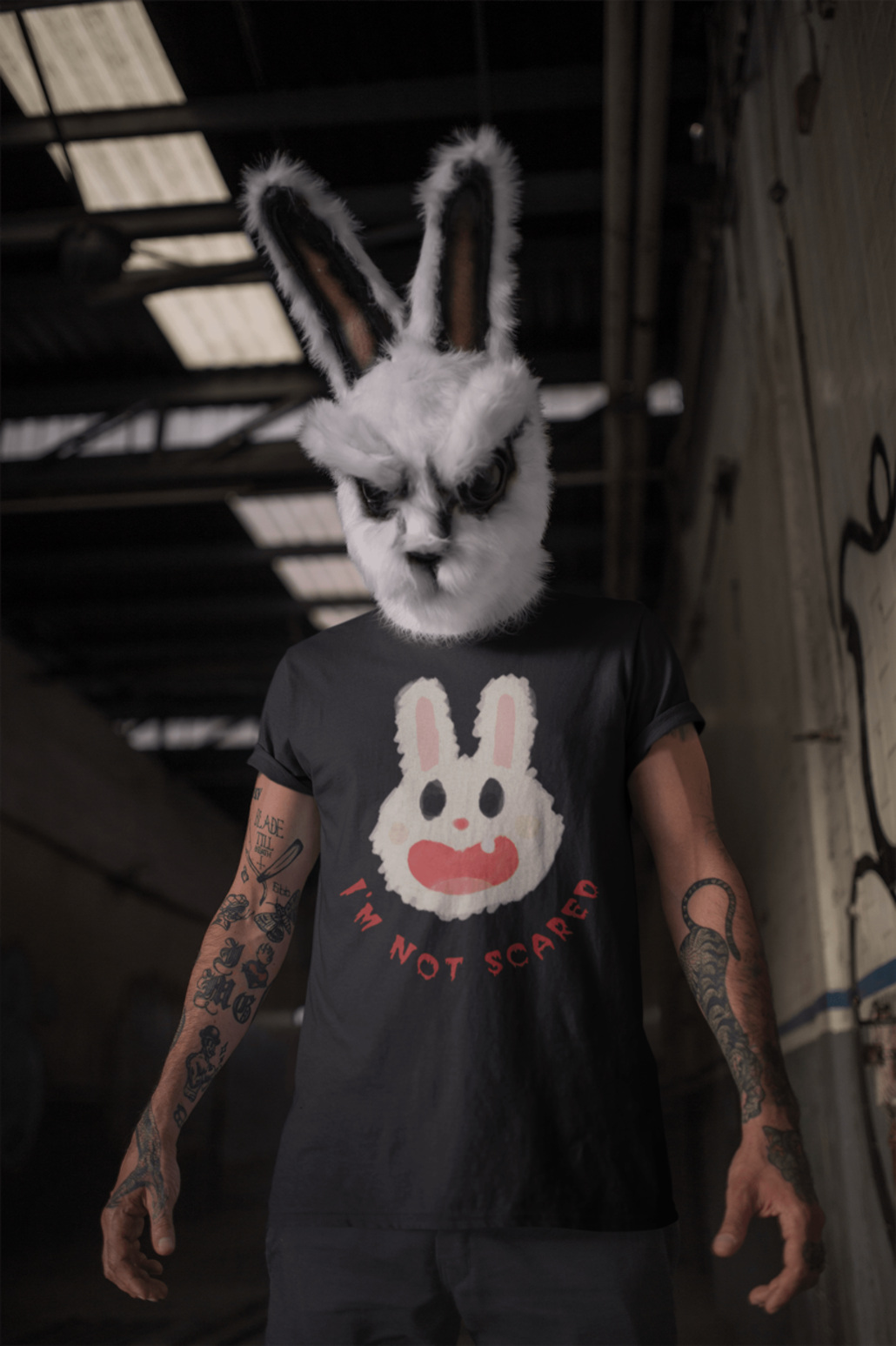 custom t-shirt with bunny face